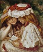 Pierre-Auguste Renoir Jeunes Filles lisant oil painting reproduction